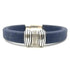 Navy Striped Cork Bracelet